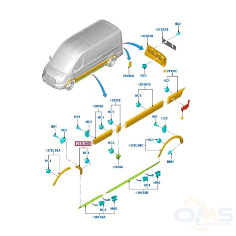 Transit Front Lower Wheel Arch Moulding P S Oms Auto Parts