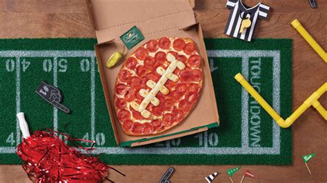 Papa Johns Unveils New Football Pizza Chew Boom