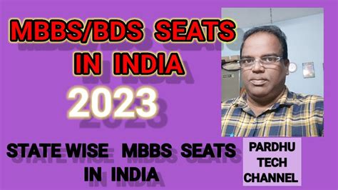 State Wise Mbbs Bds Seats In India Youtube