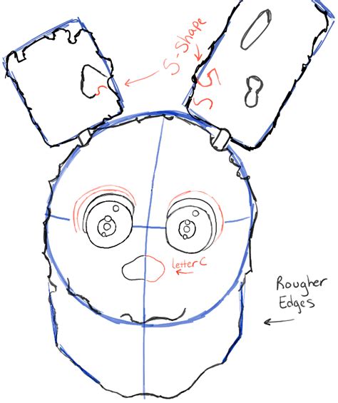 How To Draw Springtrap From Five Nights At Freddys 3 Step By Step