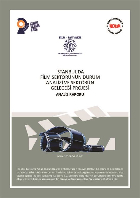 İstanbulda Film Sektörünün Durum Analizi ve Sektörün Geleceği Projesi