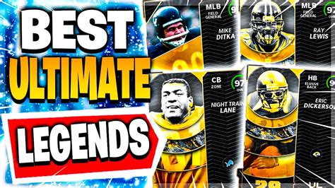 RANKING THE BEST ULTIMATE LEGEND CARDS IN MADDEN 22 ULTIMATE TEAM BEST