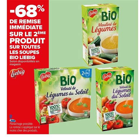 Promo Soupes Bio Liebig Chez Carrefour Icatalogue Fr