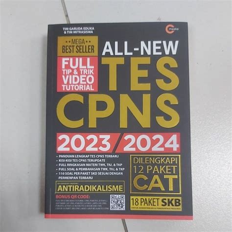 Jual JUAL BUKU ALL NEW TES CPNS 2023 2024 DI LENGKAP 12 PAKET CAT 18