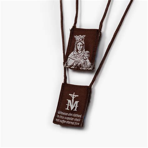 Brown Scapular W Promise The Catholic Gentleman Store