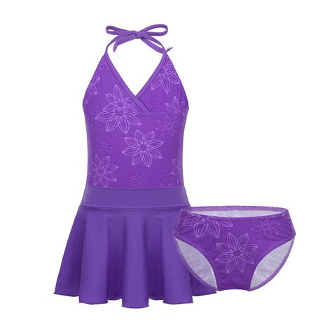 Kind Mädchen Tankini Bikini Badeanzug Blumendruck Rashguard Bademode