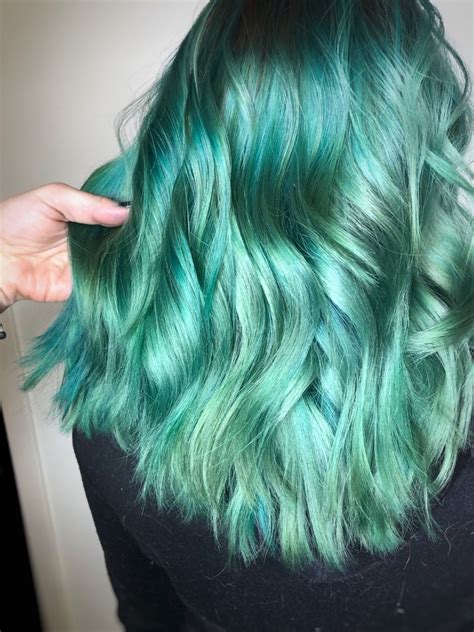 Seafoam Green Hair Mermaid Hair Green Hair Mint Green Hair Aqua Hair Rachel Green Hair Mint