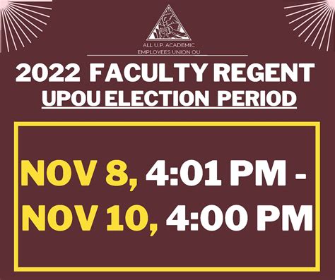 Selection Process For The Next Faculty Regent For 2023 2024