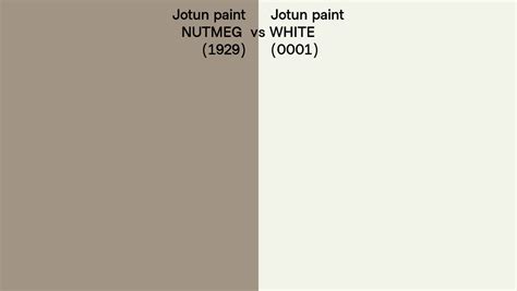 Jotun Paint Nutmeg Vs White Side By Side Comparison