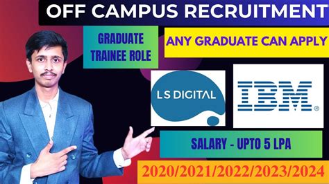 IBM Recruitment 2024 For Freshers LS Digital Recruitment 2024