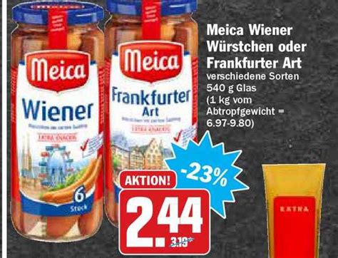 Meica Wiener Würstchen Oder Frankfurter Art Angebot bei Hit 1Prospekte de