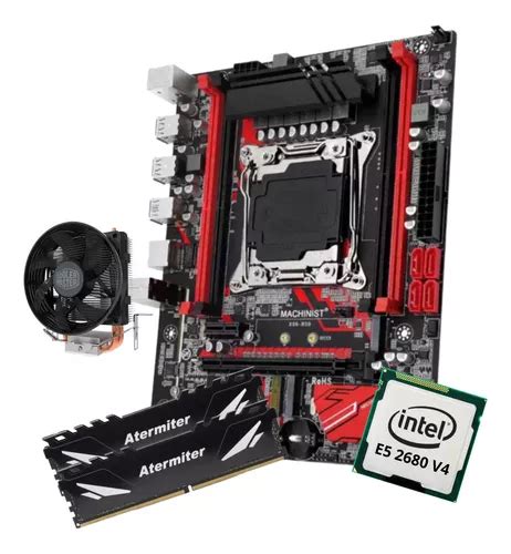 Kit Gamer Placa Mãe X99 Machinist E5 rs9 Xeon E5 2680 V4 32g