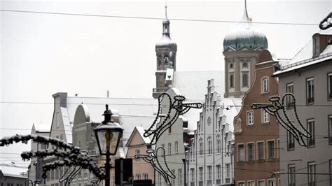 Impressionen Der Erste Schnee In Augsburg In Diesem Winter