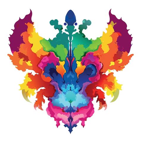 Premium Vector Abstract Paint Watercolor Inkblot Rorschach Test