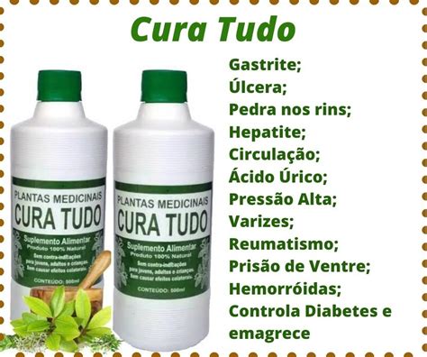 Cura Tudo Plantas Medicinais Suplemento Kit Com 12 Unidades Mercado Livre