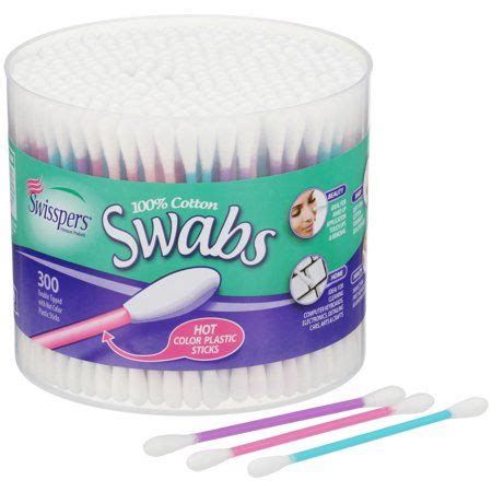 Swisspers Color Plastic Stock Swabs In Round Each Walmart