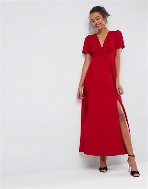 Asos Button Through Maxi Tea Dress