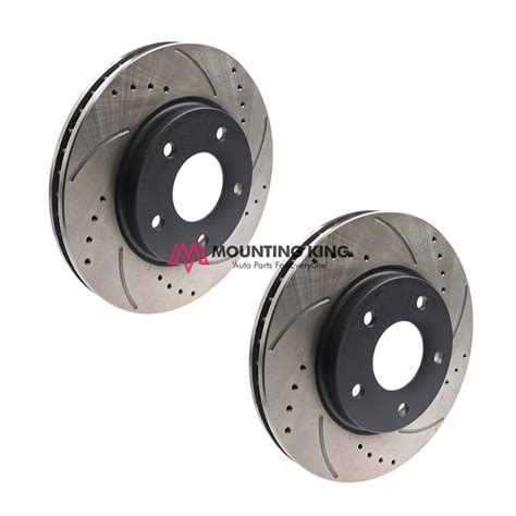 Buy Front Disc Rotor Set Drilled Slotted Standard Size Mm