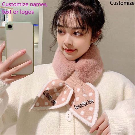 1 pieza Bufanda cálida personalizada nuevo estilo de cuello con flecos