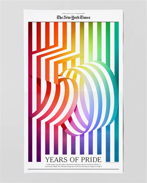 New York Times 50 Years of Pride Cover :: Behance