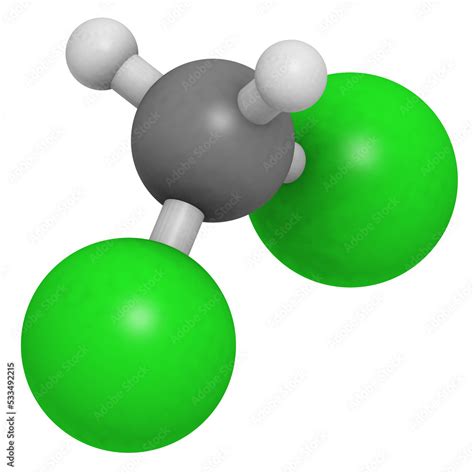 Dichloromethane Ch2cl2 Methylene Chloride Dcm Molecule Chemical