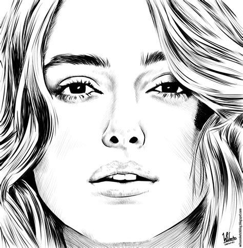 Keira Knightley (Ink drawing)