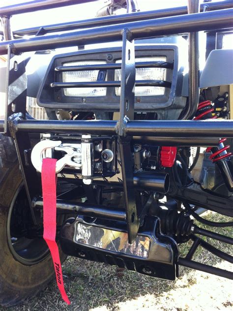 New Winch Mounted And Ready To Go 4 Wheeler Big Bear Winch