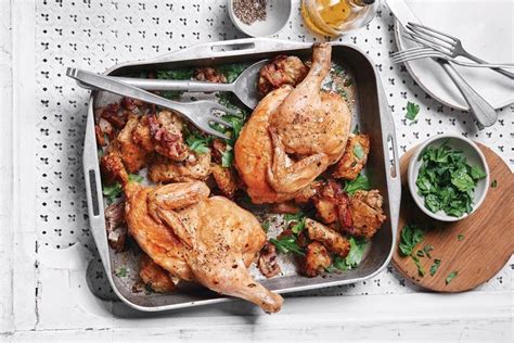 Roast Chicken With Lemon Sage And Parsley Stuffing Recipe Recipes