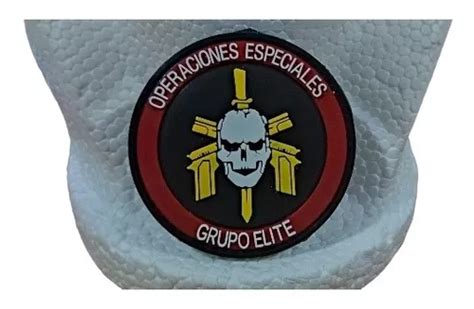 Parche Insignia Pvc Fuerzas Especiales Grupo Lite Calavera Meses Sin