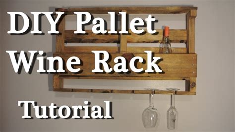 Pallet Wine Rack DIY Tutorial YouTube