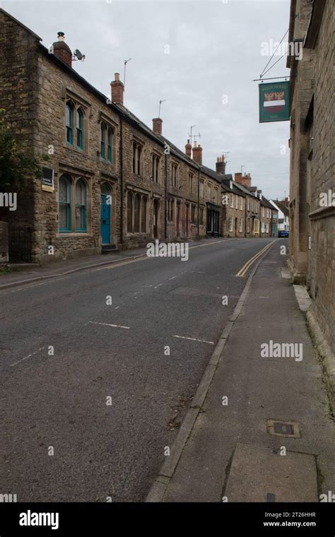 Bruton High Street Somerset England Stock Photo Alamy