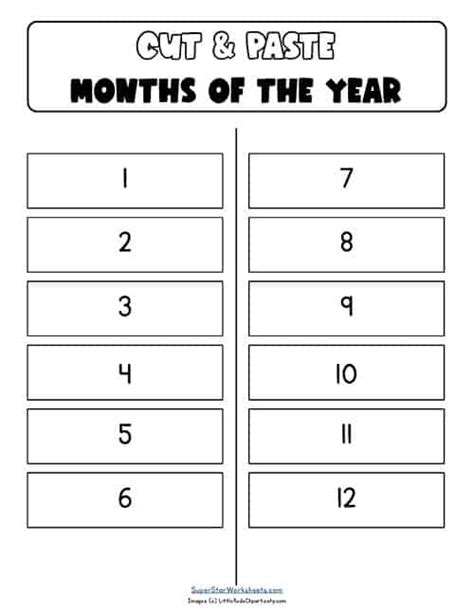 Months Of The Year In Spanish Worksheets