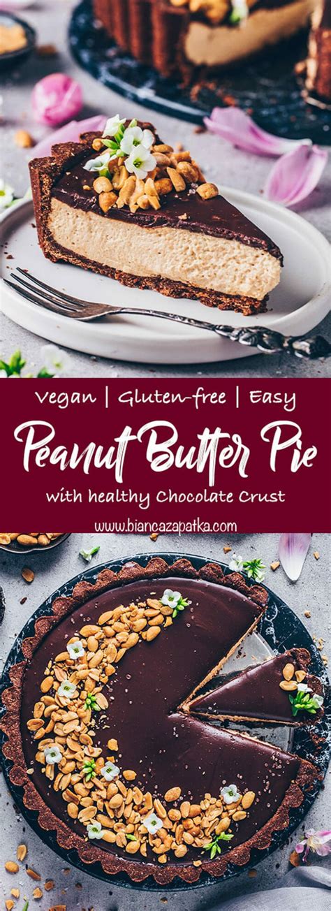 This Super Easy Vegan Peanut Butter Pie Recipe Is Made With A Healthy