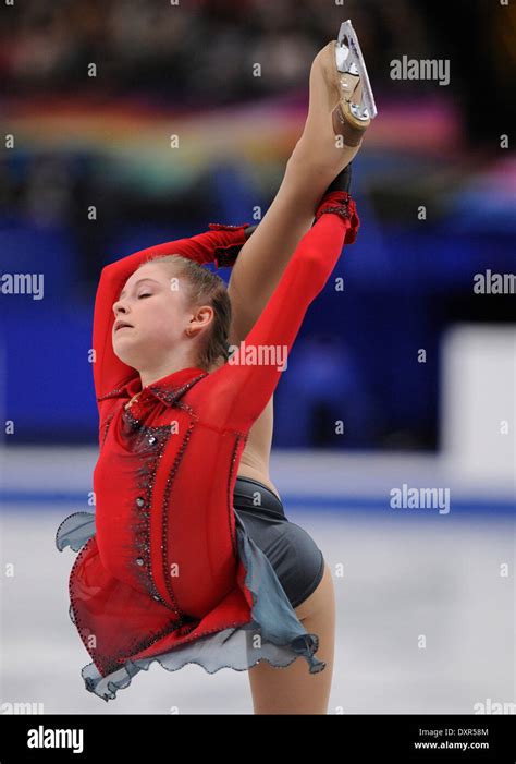 Saitama Japan 29th Mar 2014 Julia Lipnitskaia Of Ruissia Performs