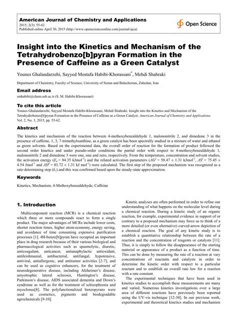 PDF Insight Into The Kinetics And Mechanism Of The DOKUMEN TIPS