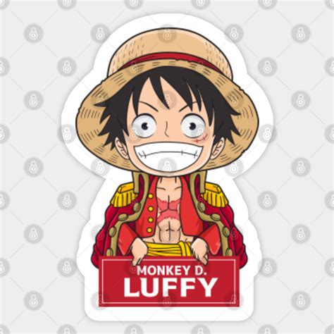 Monkey D Luffy Chibi One Piece Anime Sticker Sold By Derrick