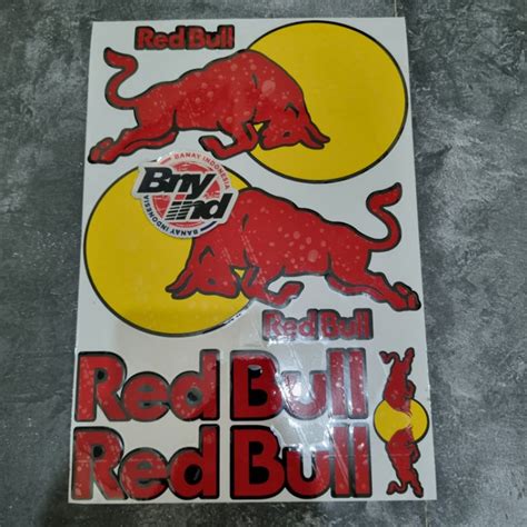 Jual STICKE STIKER RED BULL SET HELM MOTOR CUTTING Shopee Indonesia