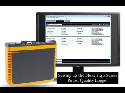 How To Set Up The Fluke Series Power Quality Logger Youtube