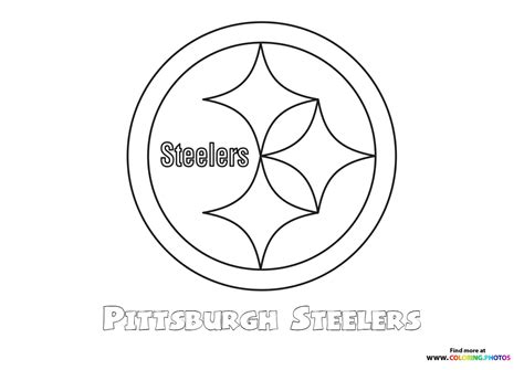 Pittsburgh Steelers NFL logo - Coloring Pages for kids