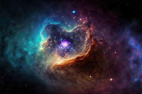 Premium AI Image | Space nebulae and galaxies