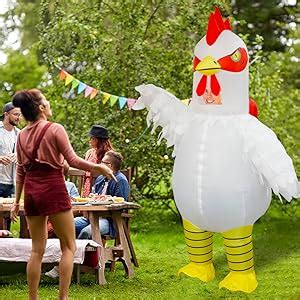 Amazon Inflatable Chicken Costume For Adult Blow Up Rooster