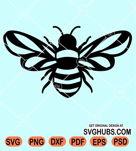 Bee Clip Art Svg Bumble Bee Svg Bumblebee Svg Bee Vector Svg Bee