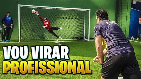 FIZ UM TREINAMENTO DE GOLEIRO PRA VIRAR PROFISSIONAL YouTube