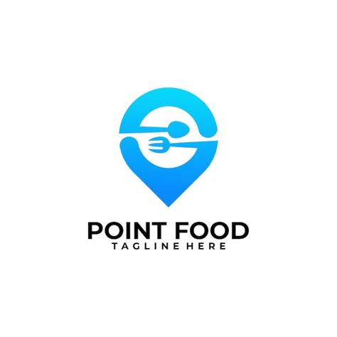 Premium Vector | Local food logo concept point food design template