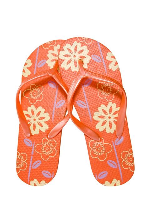 Red flip flops stock photo. Image of pair, accessory - 20235844