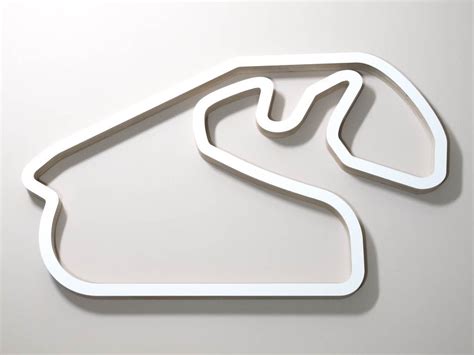 Autodromo Jose Carlos Pace F1 Wall Art Track Sculpture