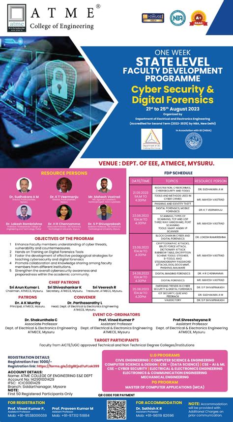 One Week State Level Faculty Development Programme On Cyber Security