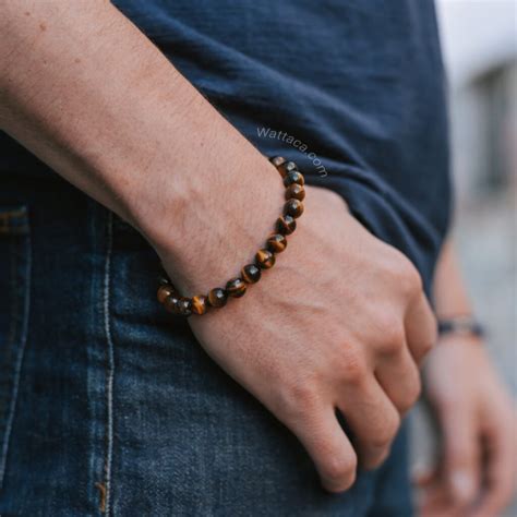 Pulsera Ojo De Tigre Para Hombres En Wattaca Per