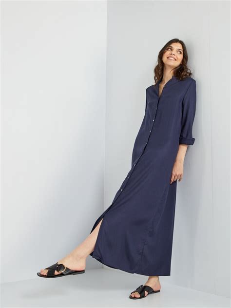 Robe Longue Fluide Bleu Kiabi 12 50€