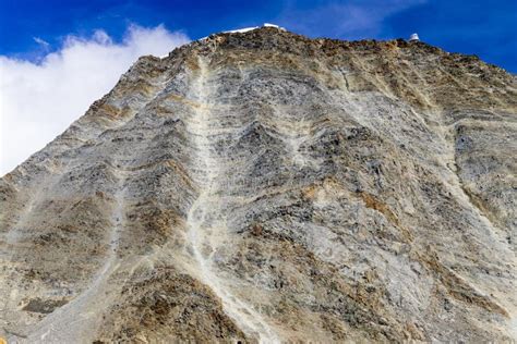 Grand Couloir Couloir Du Gouter Mont Blanc Photo Stock Image Du